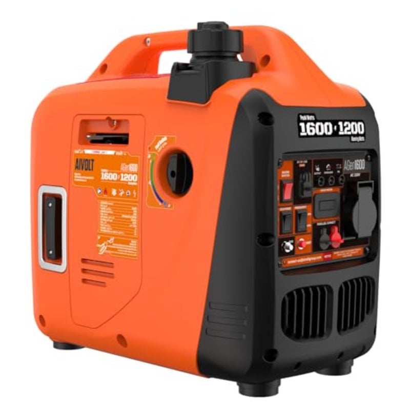 1600W Portable Inverter Generator, Pure Sine Wave, Super Quiet and Lightweight 12kg,50/60Hz, For Home Backup, Camping, Outdoor - Image 1