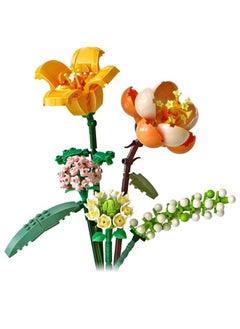 ZCM-HAPPY 456-Pieces of DIY Bouquet Building Blocks Decoration Immortal Flower Arrangement Gift Home Furnishings Assembly Toy Set  - Image 1