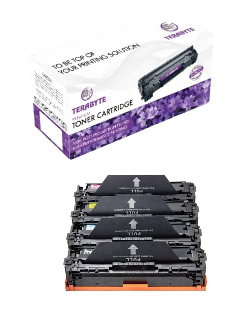 Terabyte 222A Full Combo Set This Compatible toner cartridge is suitable for Printer Color LaserJet Pro MFP 3303fdw 3303dw 3388sdw LaserJet Pro 3203 3288 (W2220A W2221A W2222A W2223A) - Image 1