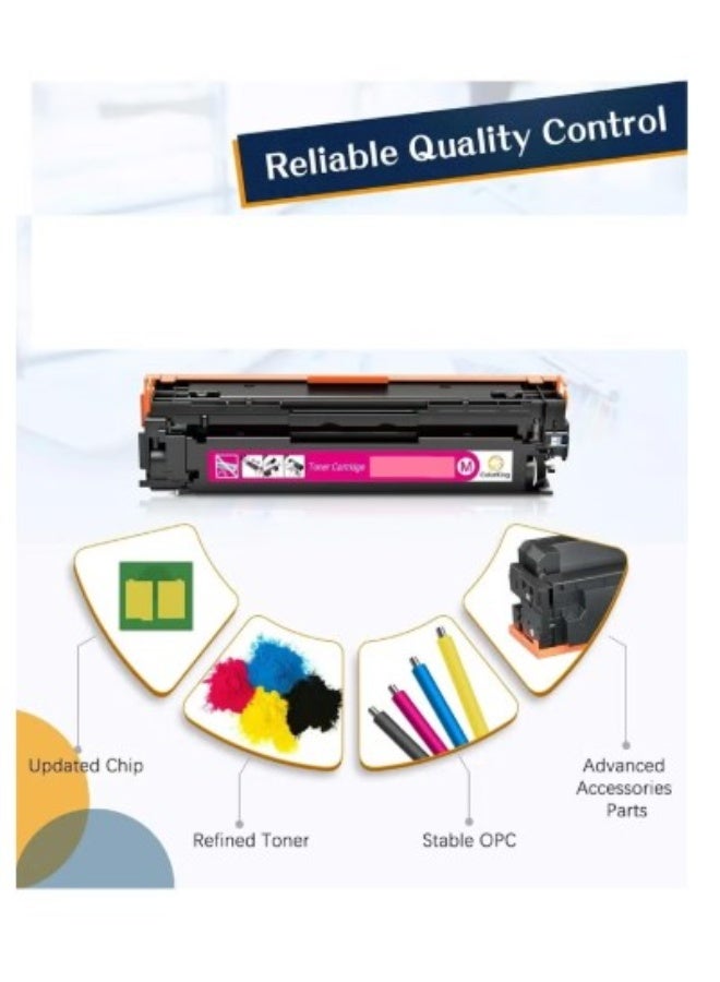 Terabyte 222A Full Combo Set This Compatible toner cartridge is suitable for Printer Color LaserJet Pro MFP 3303fdw 3303dw 3388sdw LaserJet Pro 3203 3288 (W2220A W2221A W2222A W2223A) - Image 3