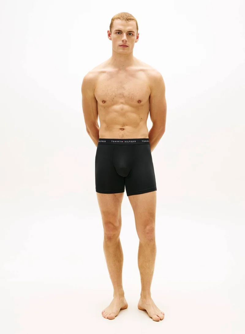 Tommy Hilfiger Blk/Wht/Drk Ash 3 Pack Boxer Briefs for Men | Best Price UAE