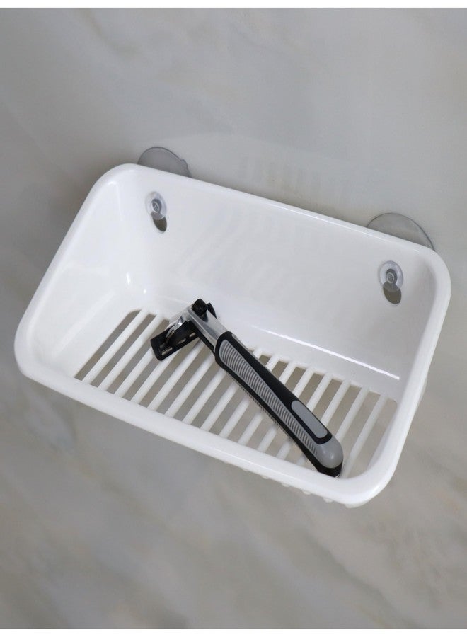 EIKS Storage Basket Organizer Shelf with Suction Cup for Bedroom Office Laundry Room - Image 2