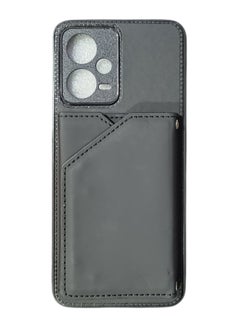 Generic Protective Case Cover For Redmi Note 12 5G Global Carbon Fiber Wallet Flip Card K-shaped Holder 