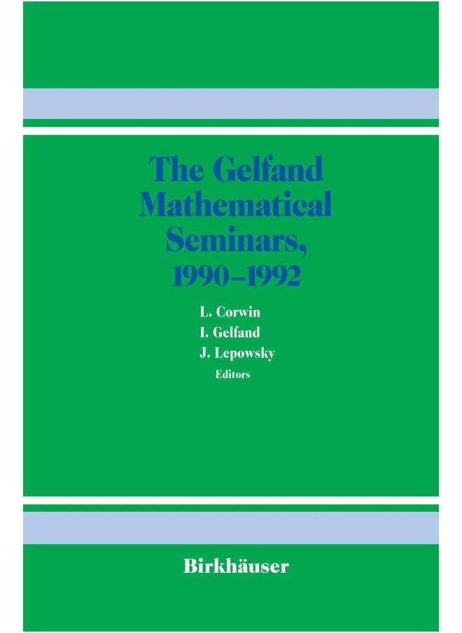 The Gelfand Mathematical Seminars, 1990-1992 