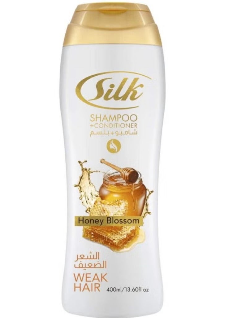 Silk Honey Blossom Shampoo + Conditioner For Weak Hair - 400ml