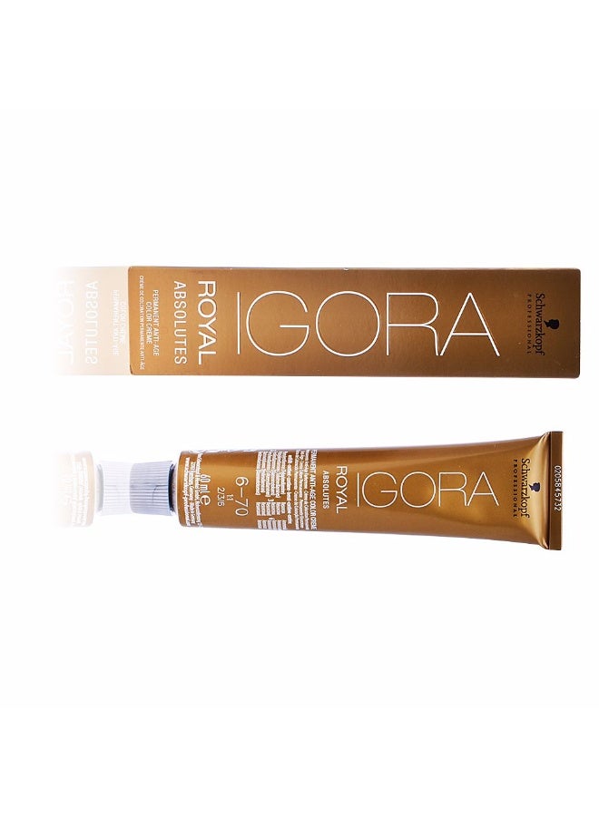Schwarzkopf Igora Royal Absolutes Hair Color 6-70 - Image 2
