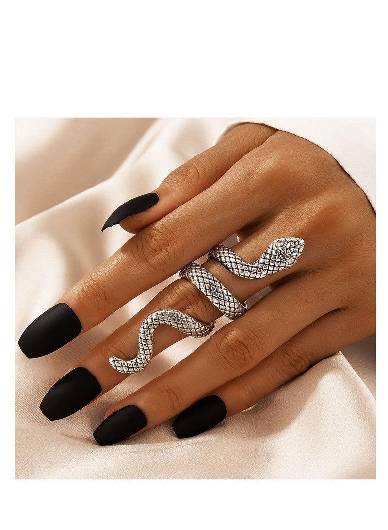Punk Snake Animal Retro Exaggerated Ring - Image 1