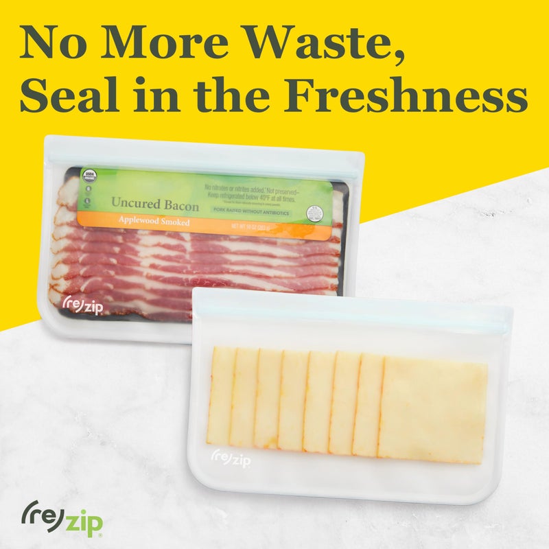 Rezip (re) zip 4 Gallon & 4 Half-Gallon Bags for Maximum Freshness | 8-Pack Food Storage Bag Kit | BPA-Free, Leakproof, Airtight, and Freezer-Safe PEVA | Ideal for Marinating and BBQ Prep - Image 5