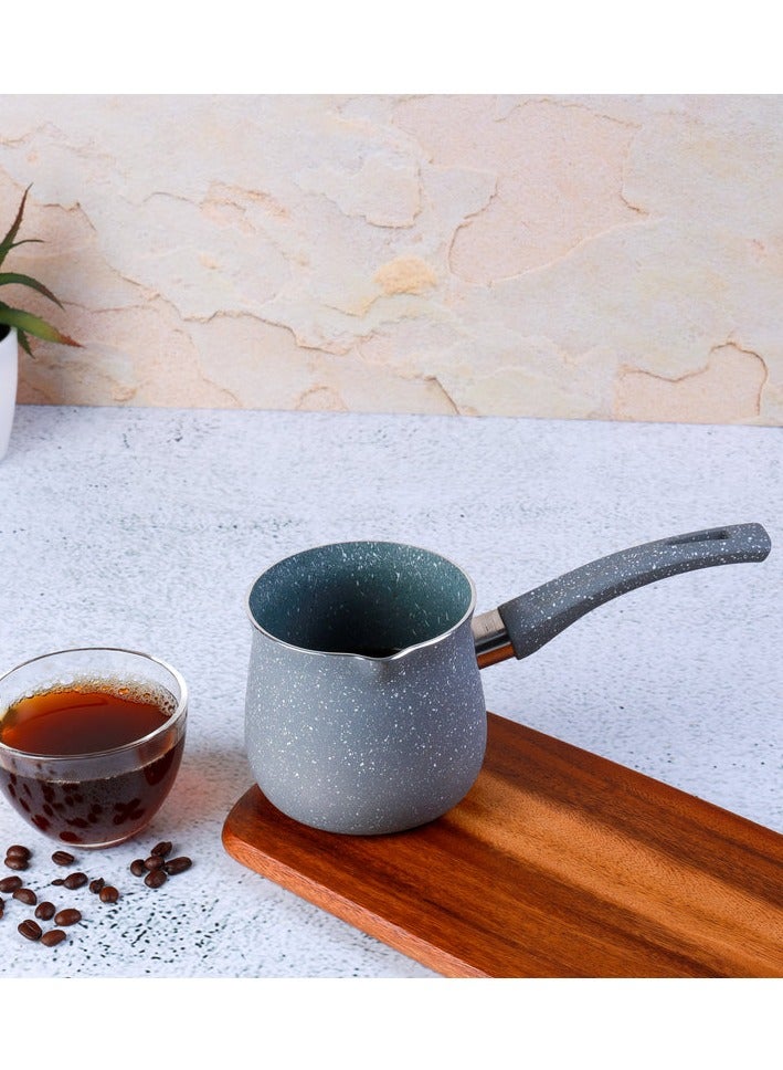 AKDC 10.5cm Coffee Warmer, Grey Marble, Durable Granite Coating, 5-layer Construction - Image 3