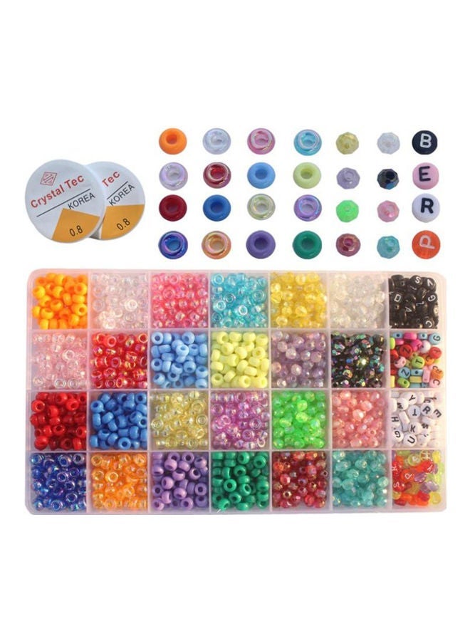 NIBEMINENT 1400-Piece DIY Pony And Letter Bead Set - Image 1