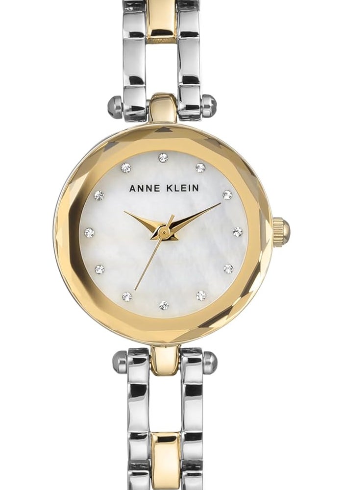 Anne Klein Women's Analog Quartz Watch with Two-Tone Alloy Strap - AK/3121MPTT - Image 1