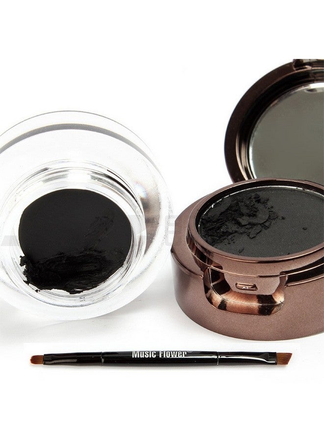 يوكانبي مجموعة مكياج بودرة الحواجب وجل تحديد العيون باللونين الأسود والبني من UCANBE، 4 في 1، مقاومة للماء وطويلة الأمد، مع فرشاة مزدوجة الأطراف - Image 5