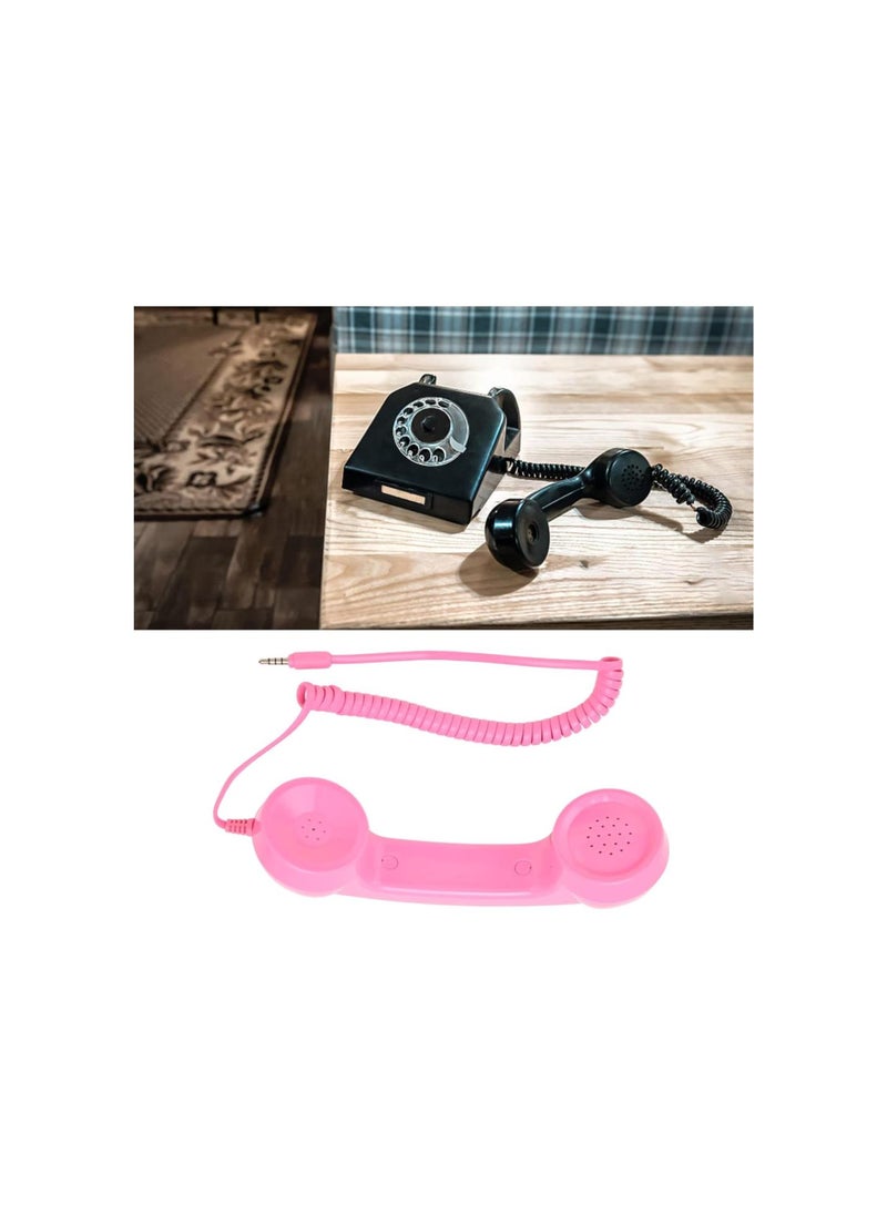 Generic - Vintage Retro Telephone Handset, Cell Phone Receiver MIC Microphone Speaker for Cellphone, Smartphone and Computers, Old Telephone Headse with 3.5 mm Socket () - Image 1