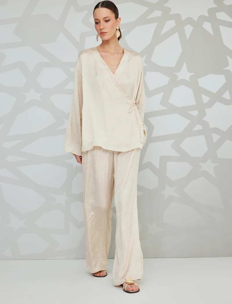 كوتون High-Rise Pants
