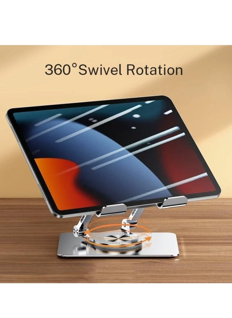 JAJEEK "New Rotatable Adjustable Tablet Stand – Silver Desk Mount for 4-12 Inch Tablets & Smartphones"  - Image 2