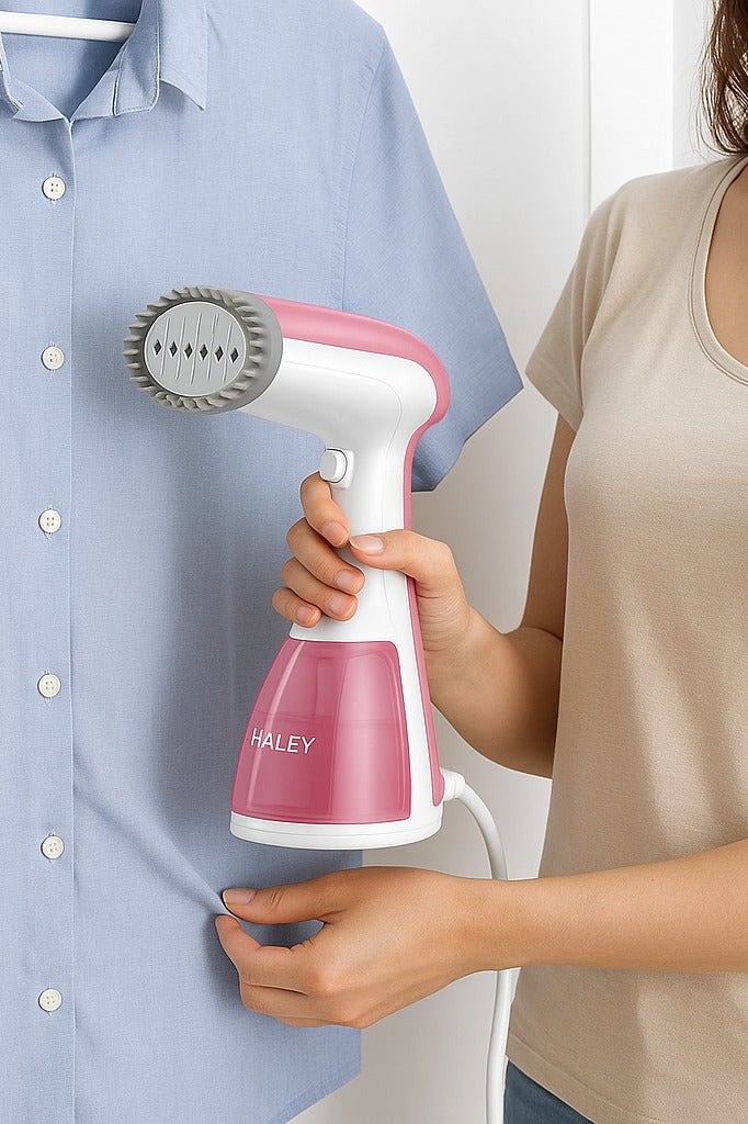 Haley مكواة بخار محمولة 1500 واط – تسخين سريع خلال 15 ثانية، خزان ماء قابل للفصل 300 مل، تصميم مضاد للتسرب، إزالة التجاعيد بسرعة (ضمان سنة) - Image 2