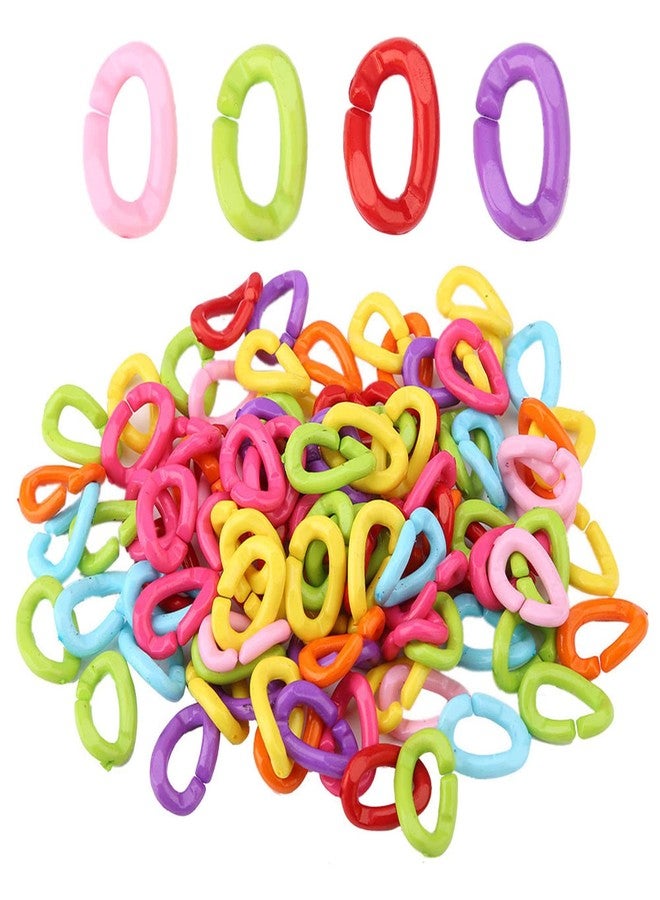 ANGGREK Plastic Chain Links for Birds Bird Toys Parrots cage Silly Toy Supplies Material Conures Rings Hooks Hard Parrot c Clip Planet Pleasures Chains Color Rainbow Caged Clips - Image 4
