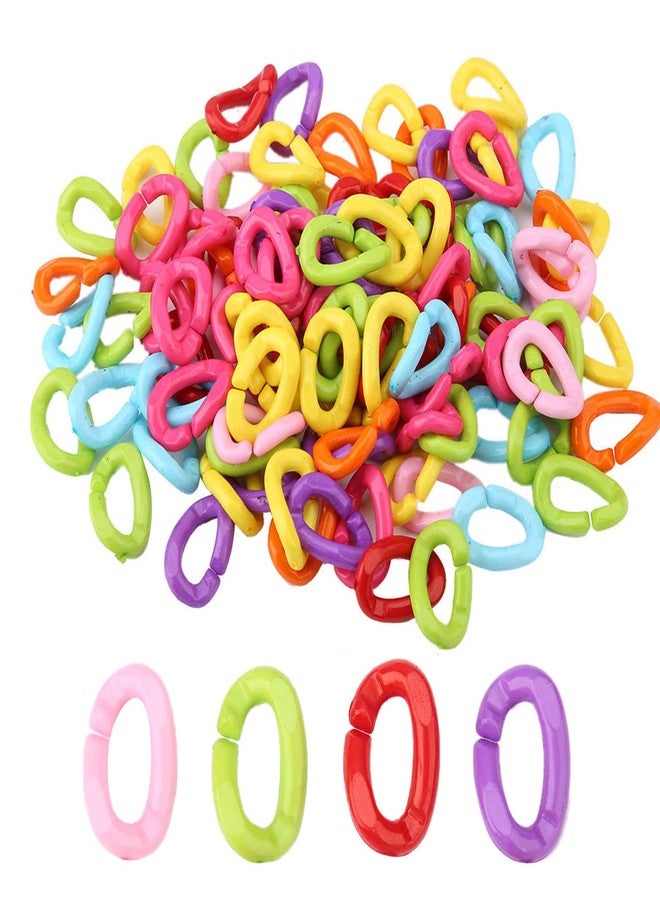 ANGGREK Plastic Chain Links for Birds Bird Toys Parrots cage Silly Toy Supplies Material Conures Rings Hooks Hard Parrot c Clip Planet Pleasures Chains Color Rainbow Caged Clips - Image 3
