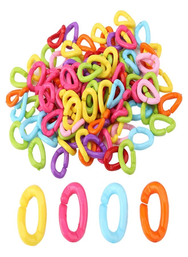 ANGGREK Plastic Chain Links for Birds Bird Toys Parrots cage Silly Toy Supplies Material Conures Rings Hooks Hard Parrot c Clip Planet Pleasures Chains Color Rainbow Caged Clips - Image 5