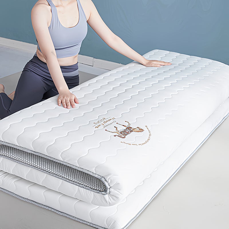 Sharpdo 100% Cotton Mattress Pad, 150x200cm, Suitable for Bedrooms, Dormitories, Or Student Rentals, 8cm Thick. - Image 3