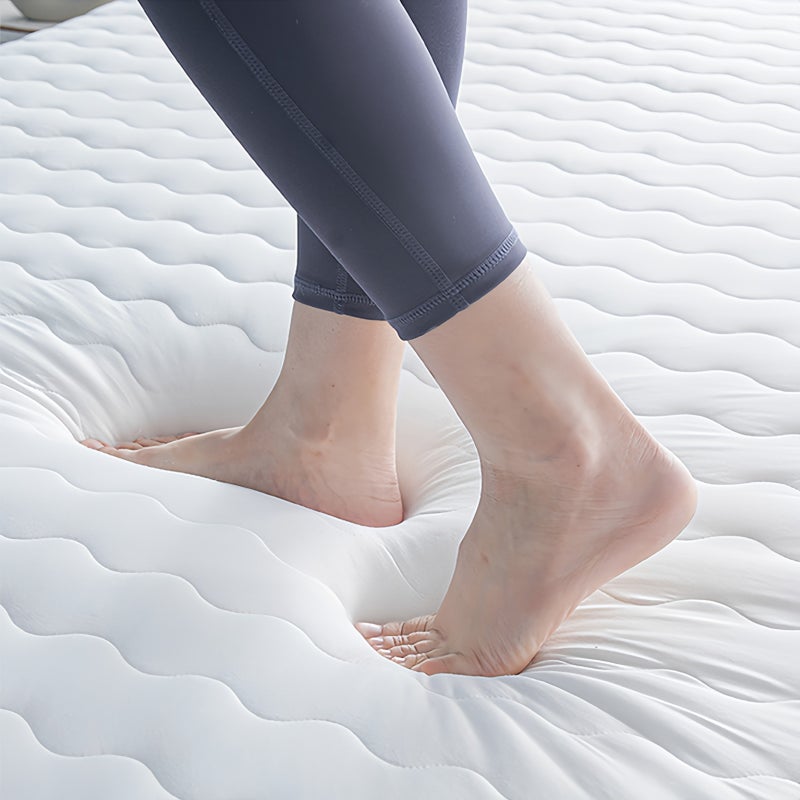 Sharpdo 100% Cotton Mattress Pad, 150x200cm, Suitable for Bedrooms, Dormitories, Or Student Rentals, 8cm Thick. - Image 5