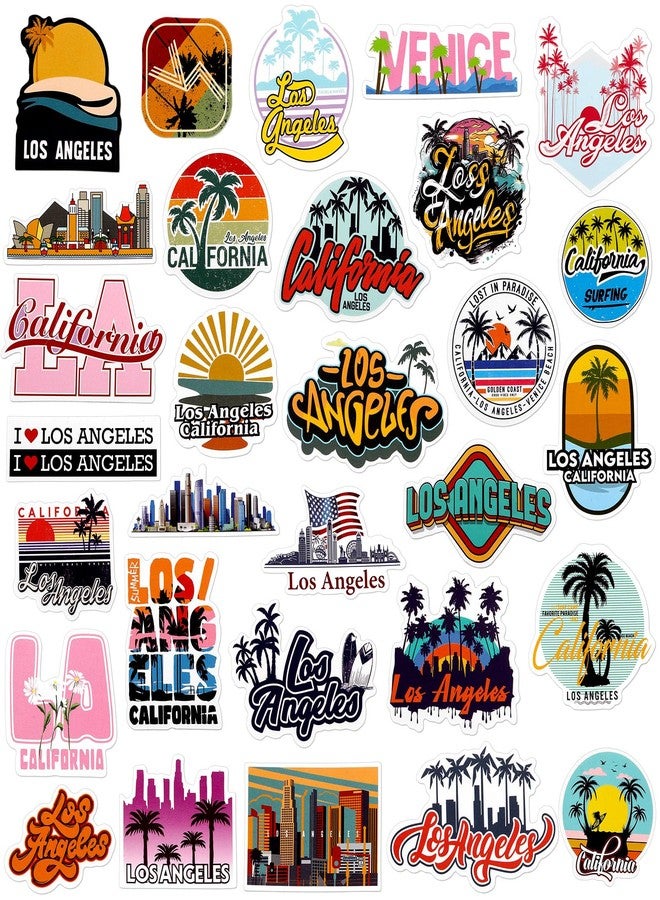 Konohan 30 Pcs Los Angeles Souvenirs Gifts Los Angeles Magnet for Refrigerator City Magnetic Fridge Stickers for Home Decoration - Image 1