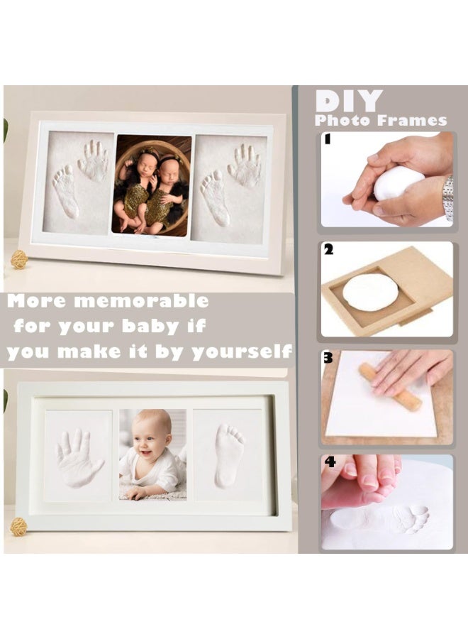 Baby Handprint and Footprint Kit, Clay Hand Print Nursery Picture Frame for Newborn, Baby Keepsake Frame, Hand Print Mold Kit, New Mom Gifts, Baby Shower Gifts for Girls Boys - Image 3