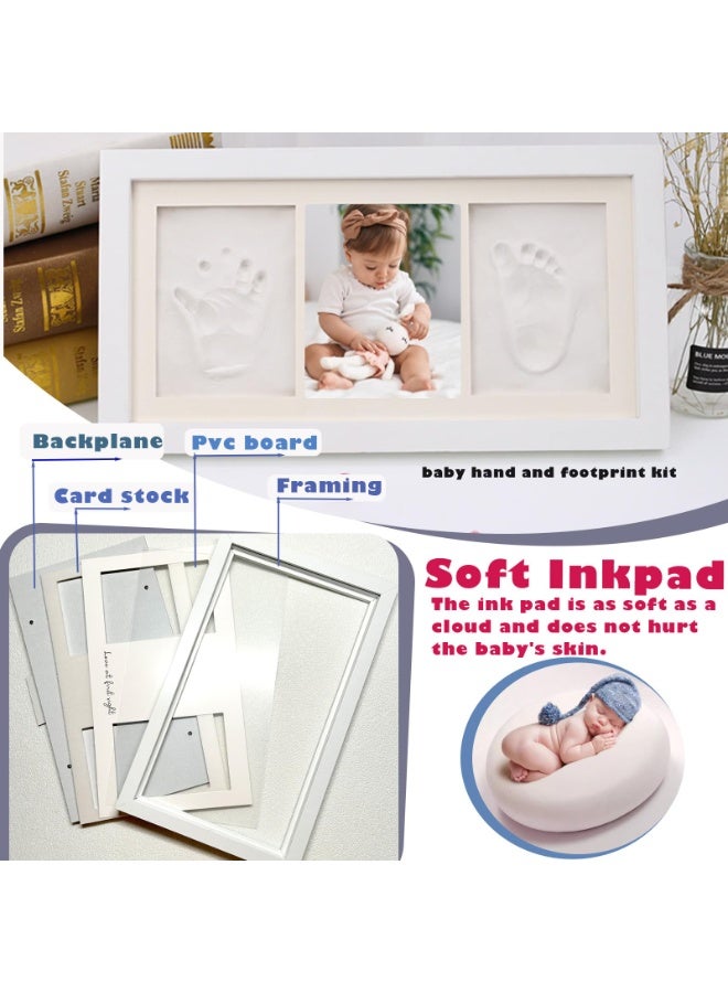 Baby Handprint and Footprint Kit, Clay Hand Print Nursery Picture Frame for Newborn, Baby Keepsake Frame, Hand Print Mold Kit, New Mom Gifts, Baby Shower Gifts for Girls Boys - Image 4