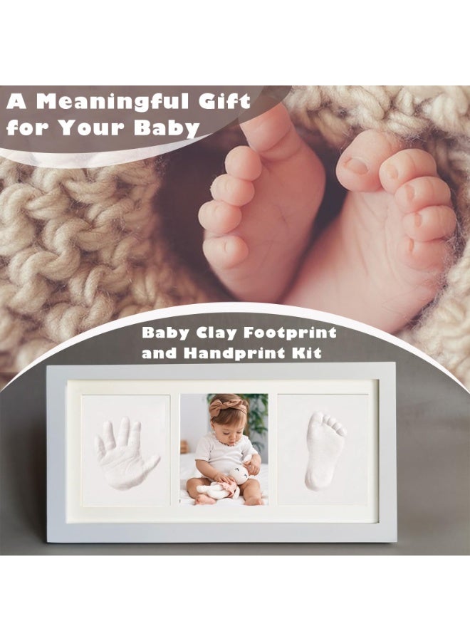 Baby Handprint and Footprint Kit, Clay Hand Print Nursery Picture Frame for Newborn, Baby Keepsake Frame, Hand Print Mold Kit, New Mom Gifts, Baby Shower Gifts for Girls Boys - Image 5