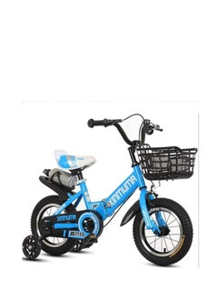Cool Baby Style Kids Bike with Hand Brake and Basket for Ages 3-12 Years 12 Inch Princess Bikes Bicycles with Training Wheels and Fenders Children Bicycle  - Image 1