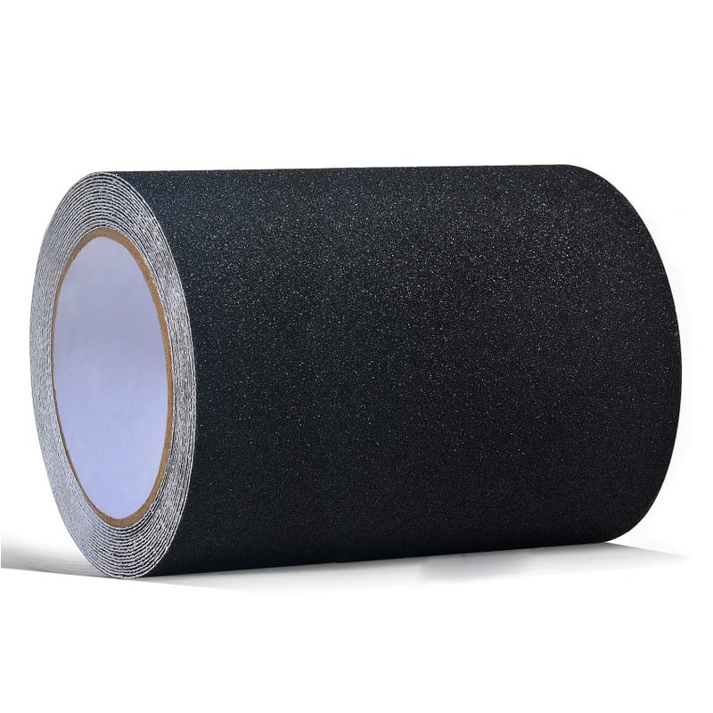 ONTWIE ONTWIE Non-slip Adhesive Tape, Anti Slip Tape Black High Traction Safety Track Tape for Stairs, Safety, Tread Step, Indoor, Outdoor 15cm x 10m  - Image 1