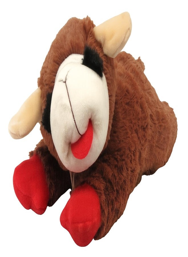 HDP Lambchop Brown 10" with Squeaker Color:Brown Size:Pack of 1 - Image 2