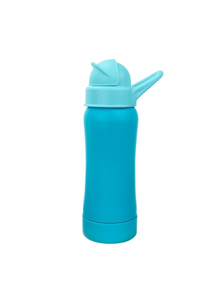 green sprouts Sprout Ware Straw Bottle made from Plants-10oz-Aq ua-9mo+  - Image 1