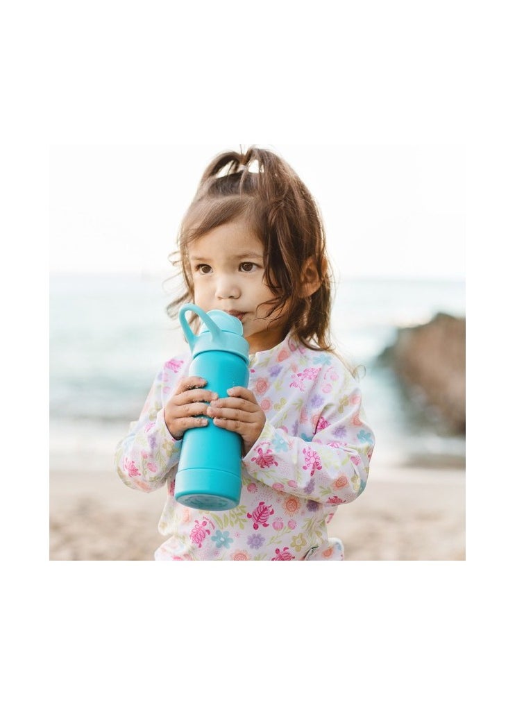 green sprouts Sprout Ware Straw Bottle made from Plants-10oz-Aq ua-9mo+  - Image 2