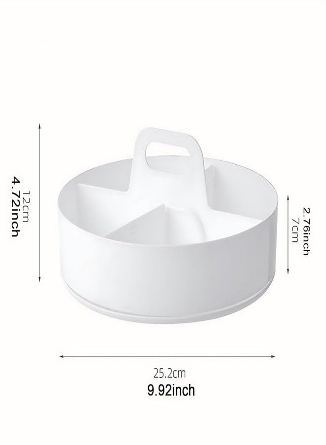 GLIVE (LABEL) 360 Degree Revolving Kitchen Organizer Tray with Handle, Lazy Susan Spice Holder for Cabinet Counter, Bathroom Cosmetic Makeup Storage Turntable Organizer - Image 2