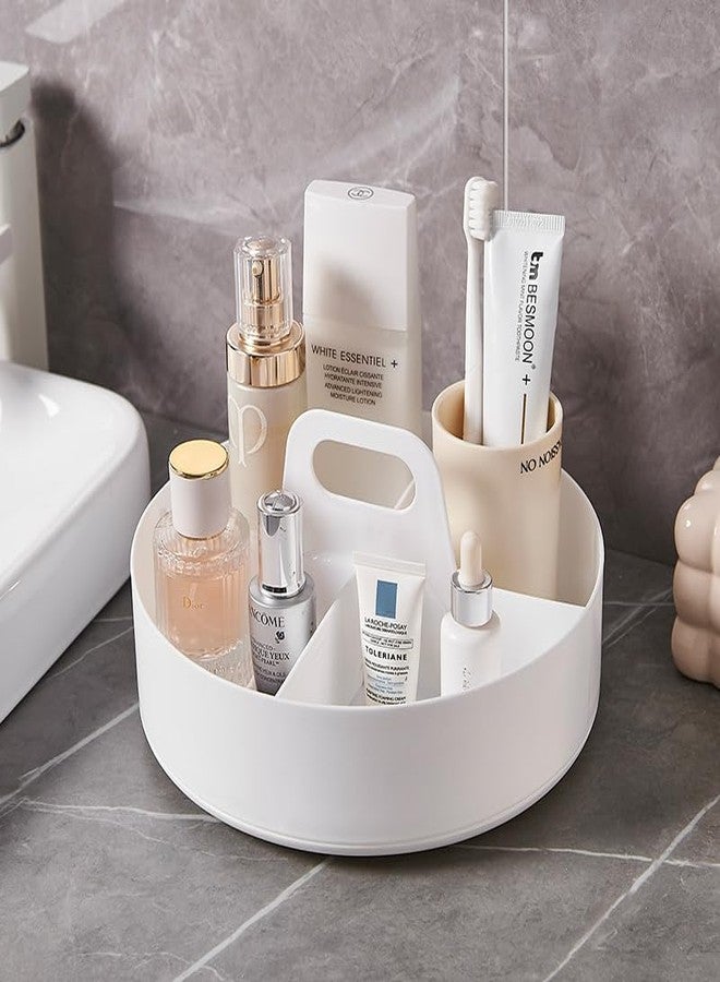 GLIVE (LABEL) 360 Degree Revolving Kitchen Organizer Tray with Handle, Lazy Susan Spice Holder for Cabinet Counter, Bathroom Cosmetic Makeup Storage Turntable Organizer - Image 1