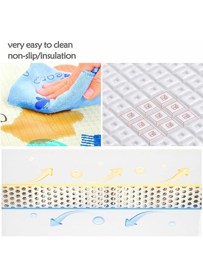 Beauenty Baby Play Mat Double-Sided Crawling Mat Waterproof Play Matt Baby 180x150x0.5cm Soft Foam Play Mat Large Baby Play Mat Reversible Baby Mat XPE Padded Play Mat Non Toxic Wipeable Play Mat - Image 2