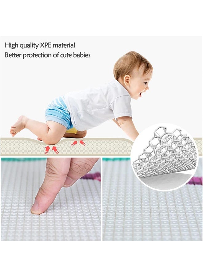 Beauenty Baby Play Mat Double-Sided Crawling Mat Waterproof Play Matt Baby 180x150x0.5cm Soft Foam Play Mat Large Baby Play Mat Reversible Baby Mat XPE Padded Play Mat Non Toxic Wipeable Play Mat - Image 3