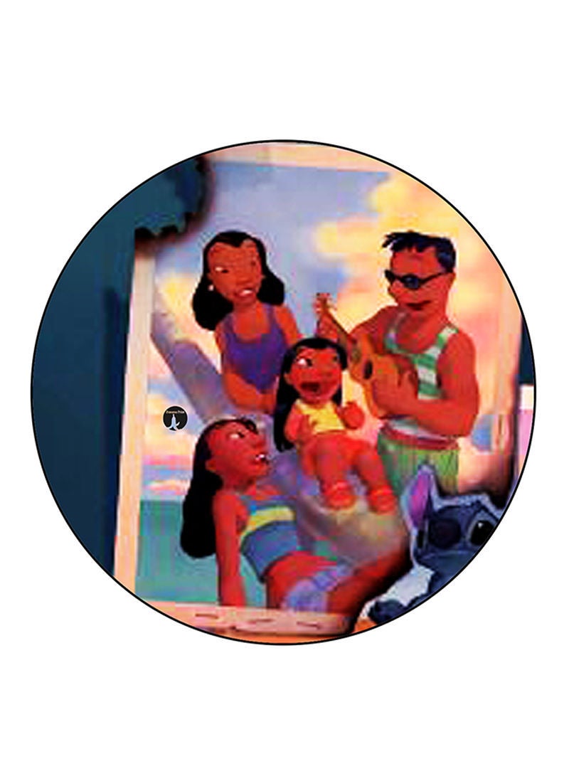 RKN Disney Printed Mouse Pad  Round  Multicolour