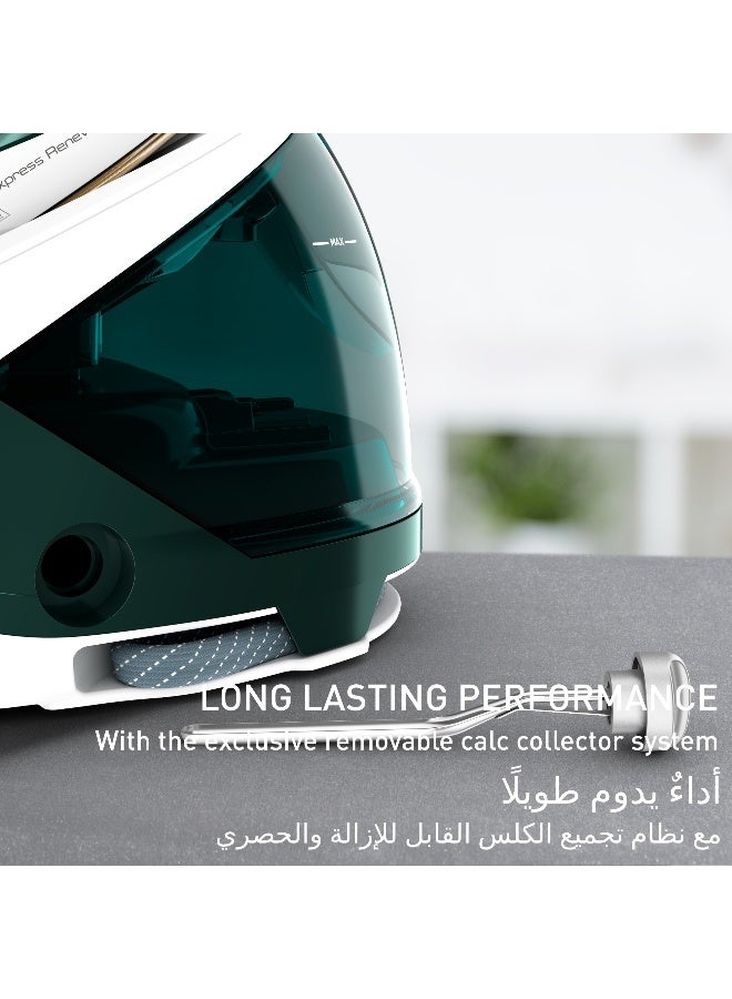 TEFAL Pro Express Renew | Steam Generator Iron | Energy-Saving Eco-Designed Steam Station | 7.5-bar pressure | 1.8L Water Tank Capacity | 2200W | GV9E21G0 1.8 L 2200 W GV9E21G0 Black & White - Image 4