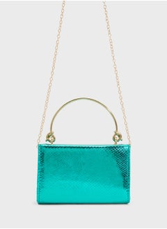 Ella Limited Edition Metal Handle Snake Print Satchel Bag  - Image 2