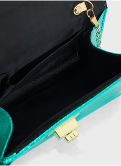 Ella Limited Edition Metal Handle Snake Print Satchel Bag  - Image 5
