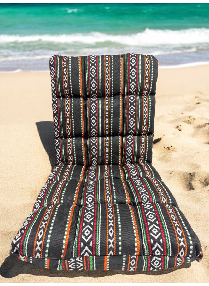 HIGH BACK CHAIR | Lightweight Foldable Camping Chair | Portable Polyester Outdoor Chair with Steel Frame | Durable Sand-Proof Design for Travel, Beach & Garden - Image 2