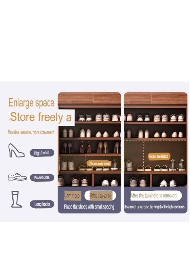 إن كي أكس خزانة أحذية فاخرة متعددة الوظائف للمدخل وأدراج تخزين 120 سم - Image 4