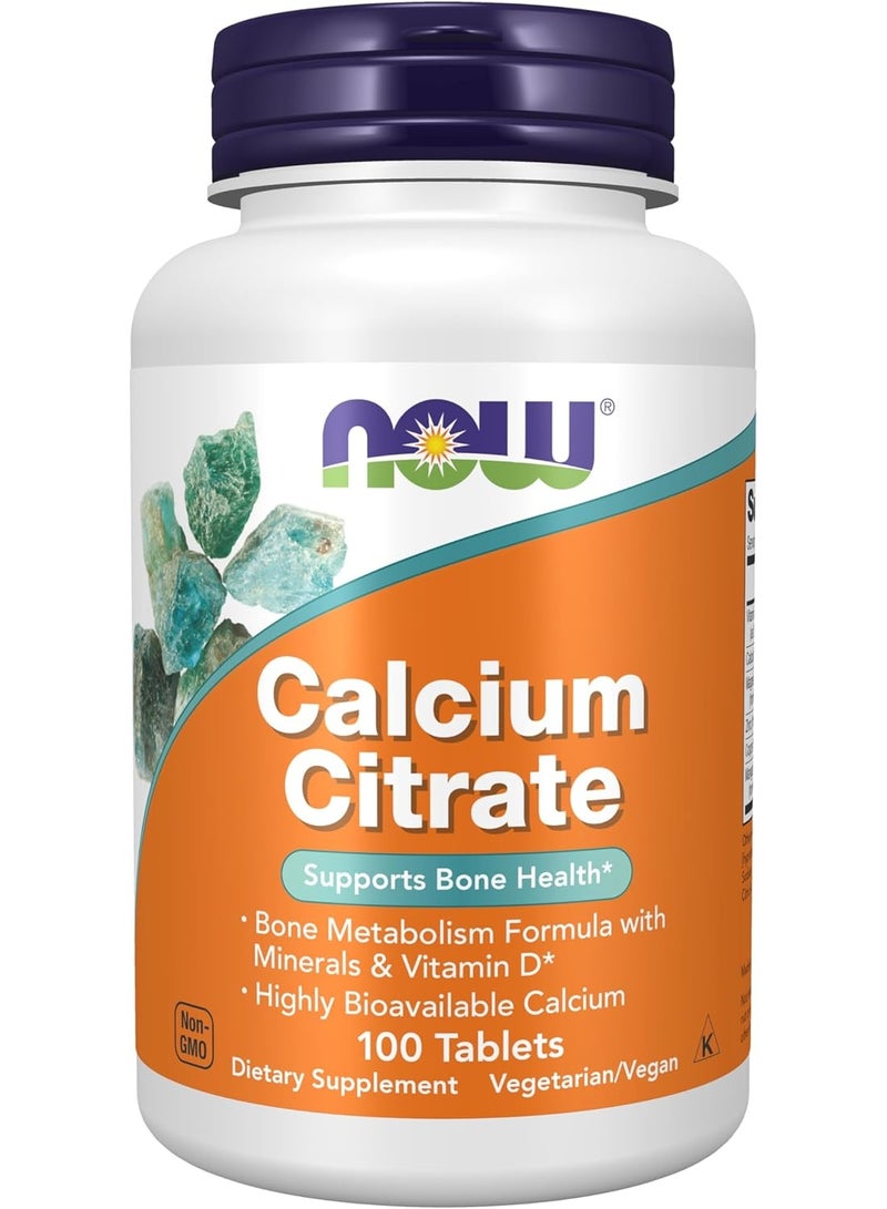 ناو سترات الكالسيوم مع المعادن وفيتامين د، 100 قرص - Image 1