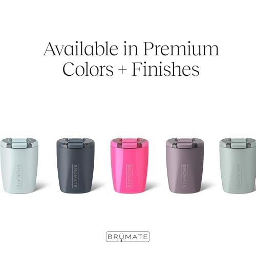 BrÃ¼Mate BrüMate Rocks 100% Leak-Proof 12oz Insulated Lowball Cocktail & Whiskey Tumbler - Double Wall Vacuum Stainless Steel - Camping, Travel Tumbler & Cocktail Glass (Dune) - Image 2