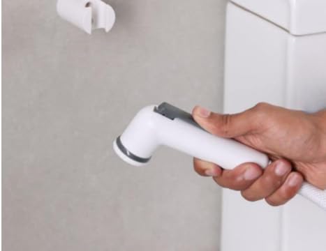 SMARTSUPPLY water saving Health Faucet Set for BathroomJet Spray for Toilet Shower Faucet with Flexible Hose white80cmwall hook and teflon tape  - Image 3