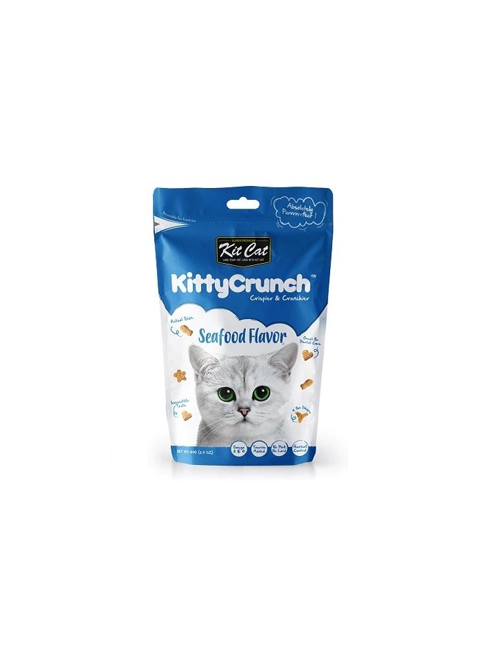 Kit Cat Kitty Crunch Seafood Flavour Cat Treats - Image 3