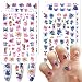 YKLWNN 4 Sheets Cute Cartoon Nail Art Stickers - 3D Self Adhesive Designer Nail Decals for Women & Girls - Kawaii DIY Manicure - Image 2