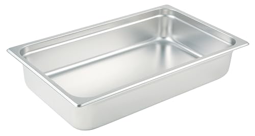 Winco Anti-Jamming Steam Pan, Full-Size x 4-Inch,Stainless Steel,Medium - Image 2